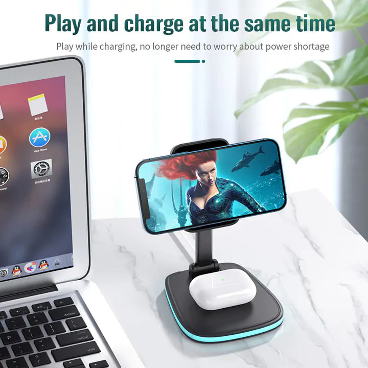 3in1 Magnetic Folding Wireless Charger